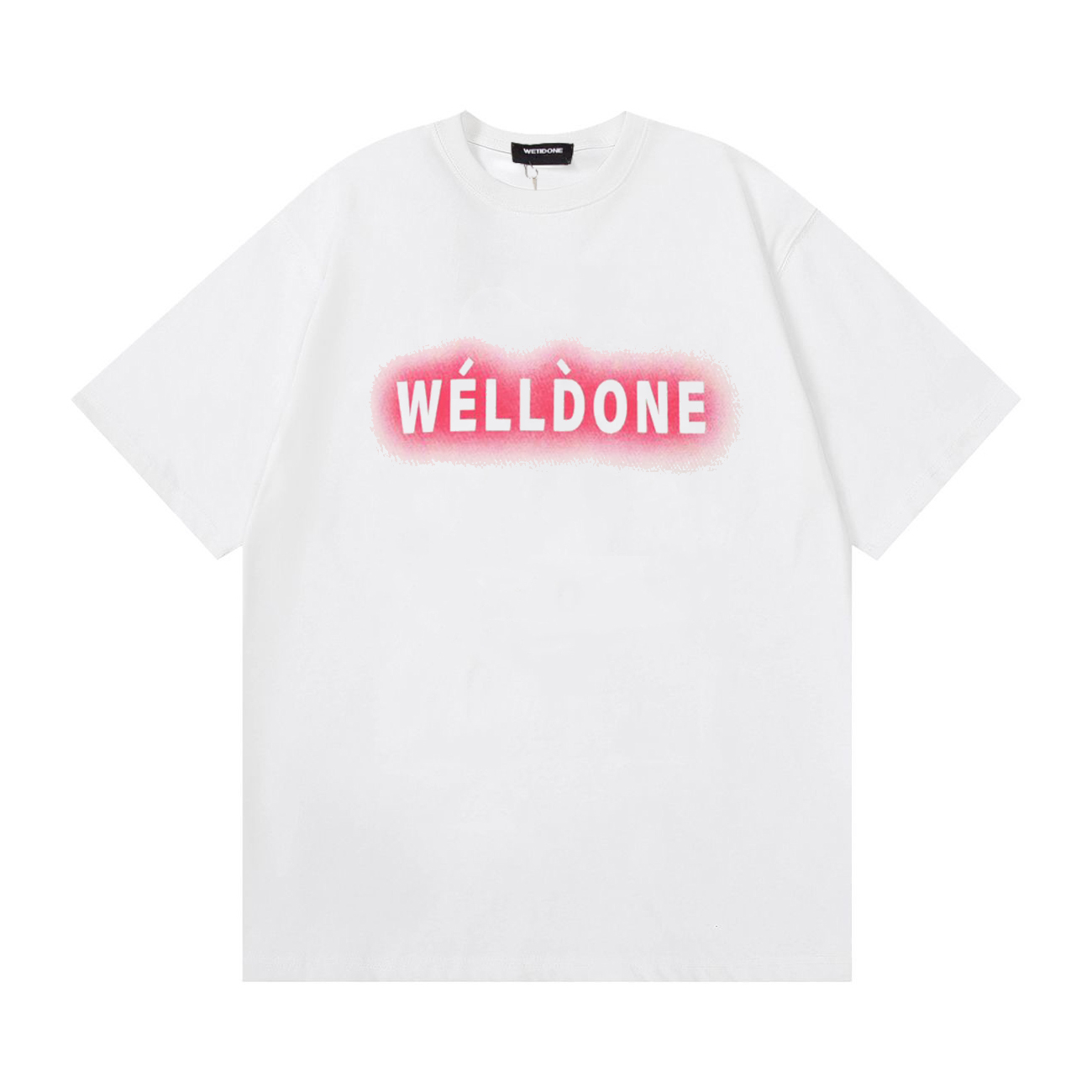 WE11DONE Pink Letter Print Short Sleeve T-Shirt - Comfortable Cotton Fabric 5 o 1ip6ackjdf7u1pskd2d1tu2b1