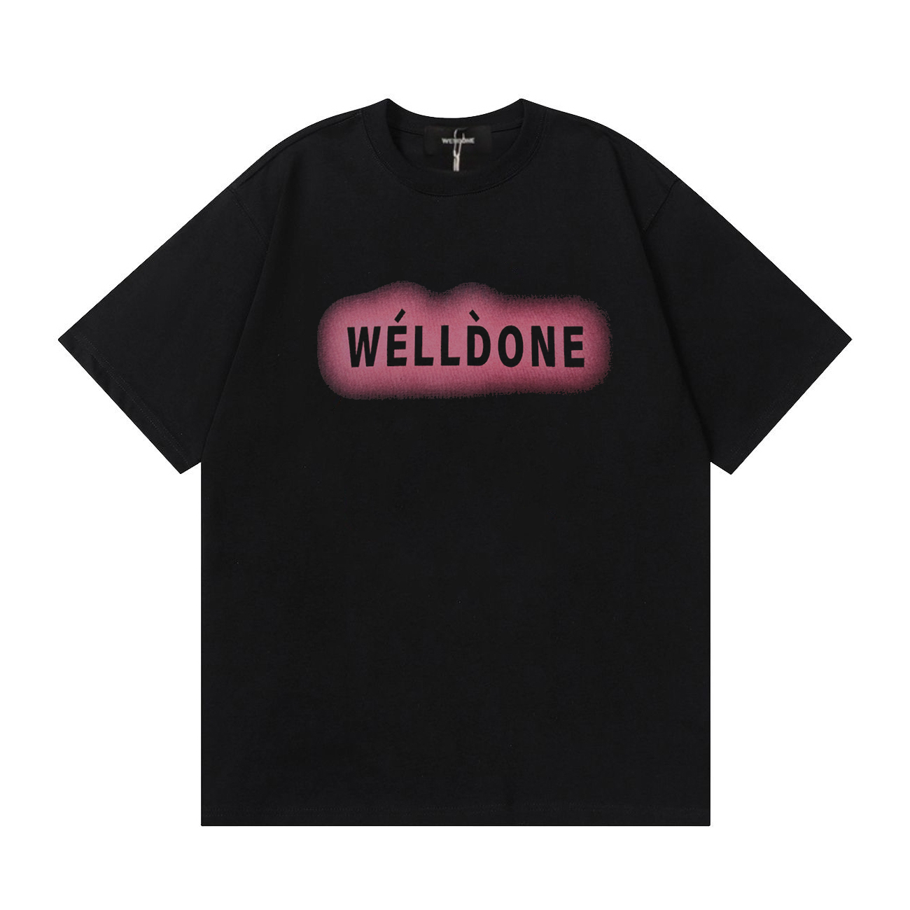 WE11DONE Pink Letter Print Short Sleeve T-Shirt - Comfortable Cotton Fabric 3 o 1ip6ackje12ftspohgd1rsb155h2
