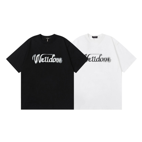WE11DONE T-shirt à Manches Courtes avec Imprimé Lettres pour Homme et Femme 1 WE11DONE T-shirt à Manches Courtes avec Imprimé Lettres pour Homme et Femme