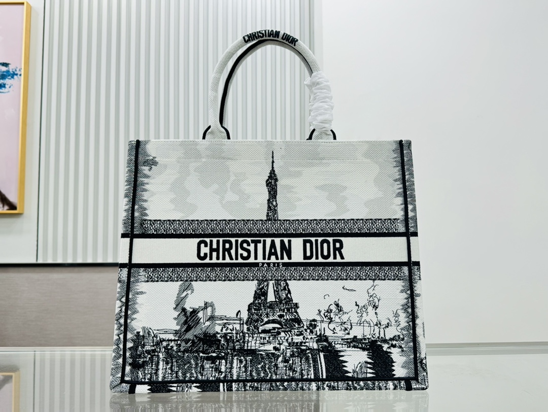 ديور Dior Book Tote حقيبة حقيبة توتا Vintage