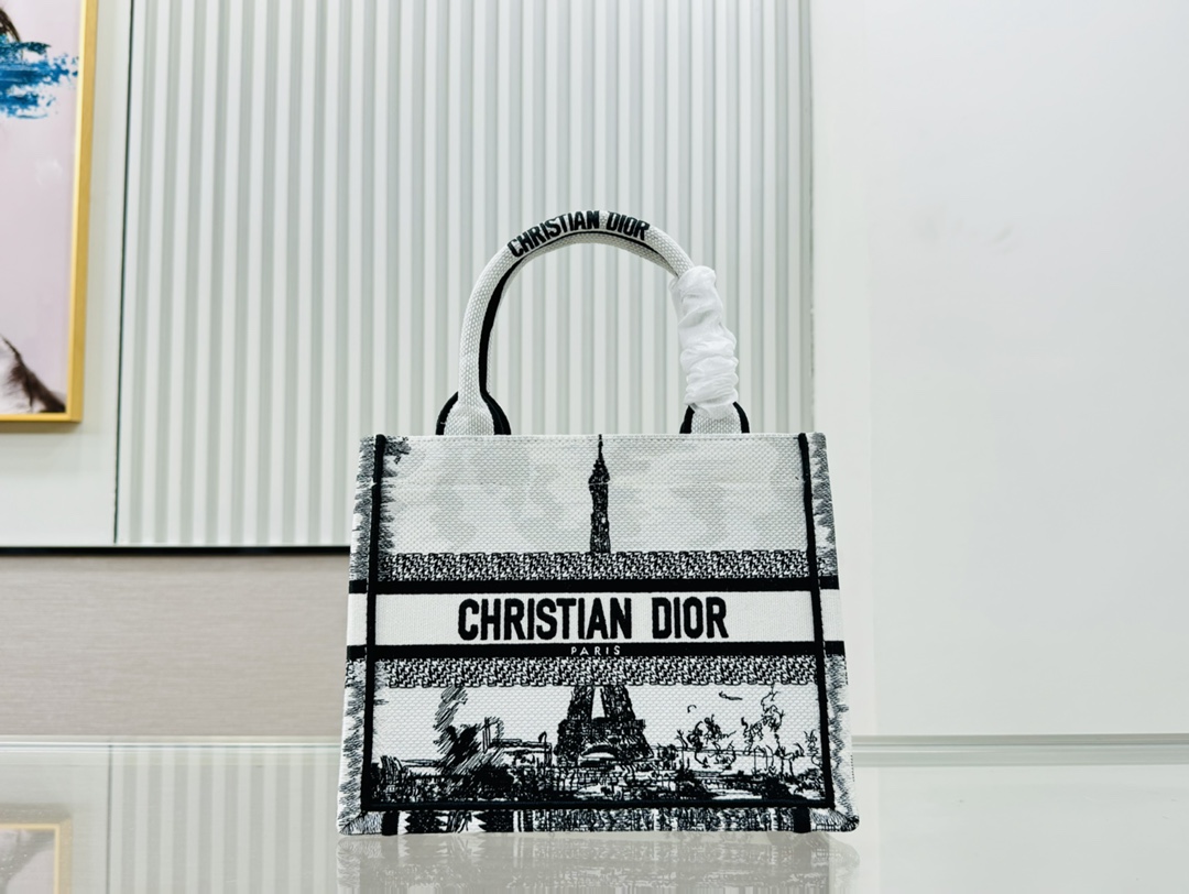 ديور Dior Book Tote حقيبة حقيبة توتا Vintage