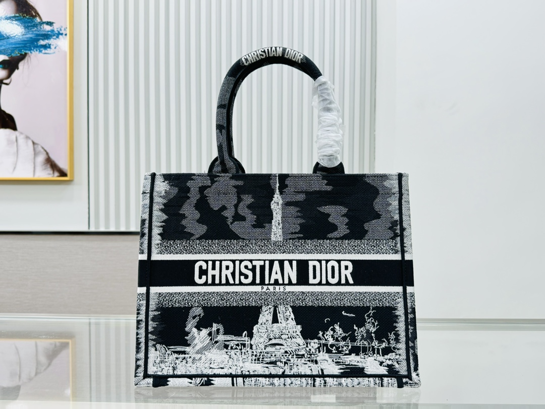 ديور Dior Book Tote حقيبة حقيبة توتا Vintage