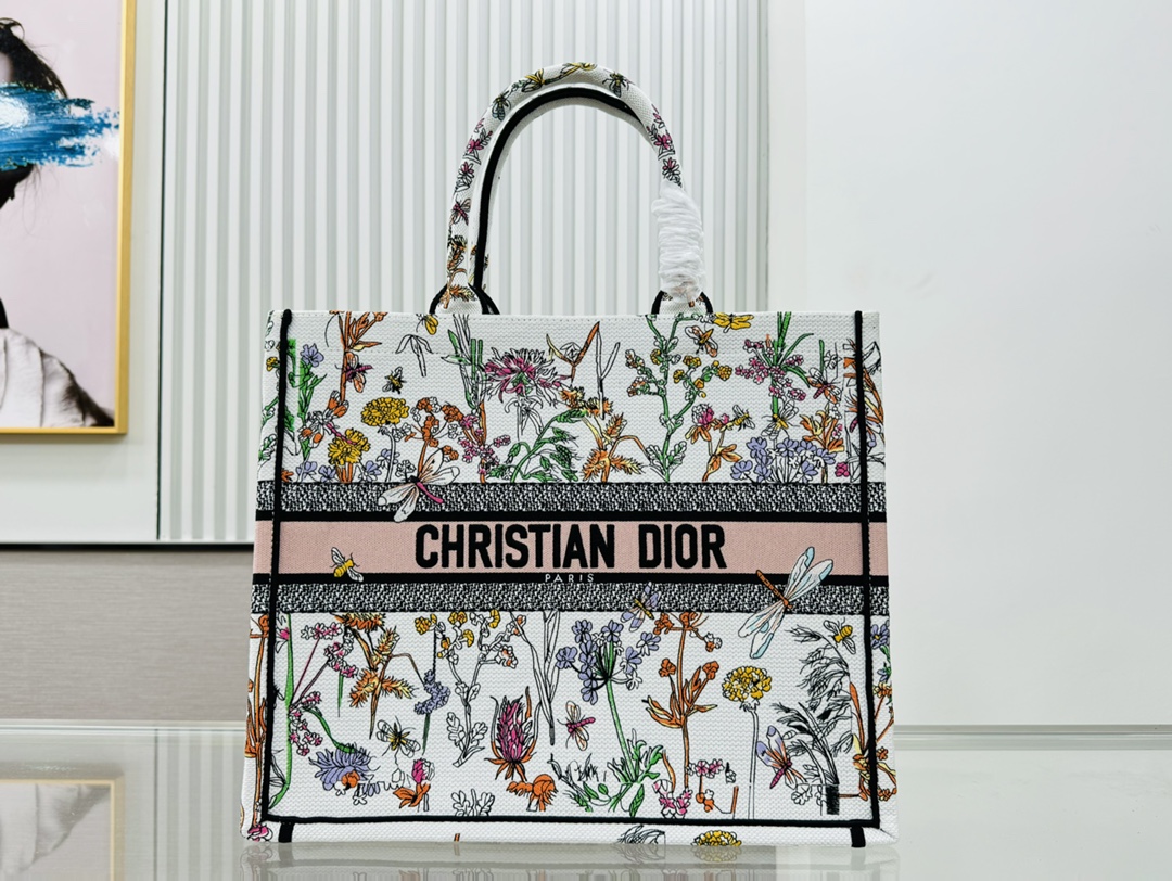 بيع عبر الإنترنت
 ديور Dior Book Tote حقيبة حقيبة توتا Vintage