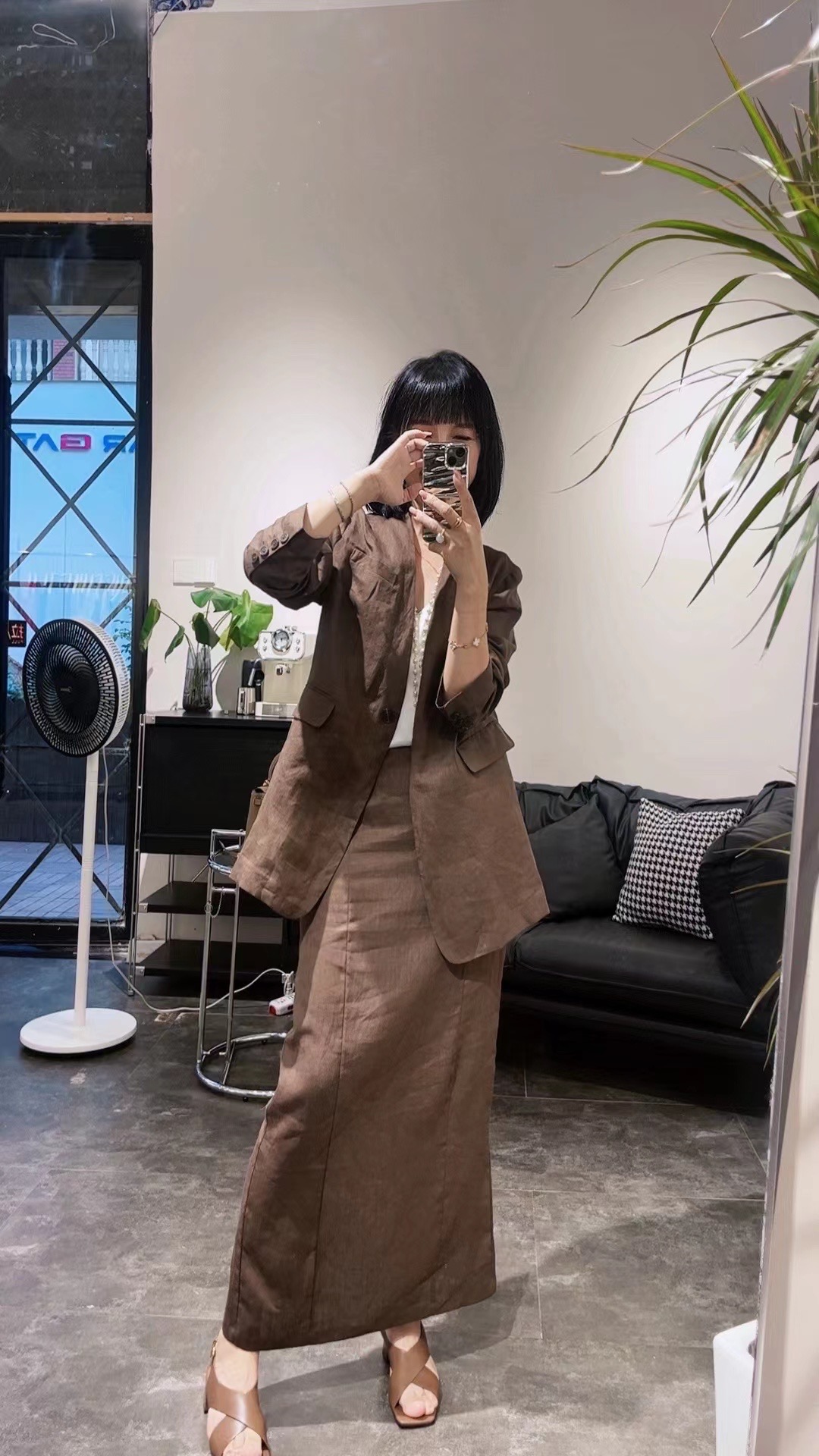 “High-end Women’s Clothing: Quality Cotton Suits for Spring and Summer Comfort” - 图片 3