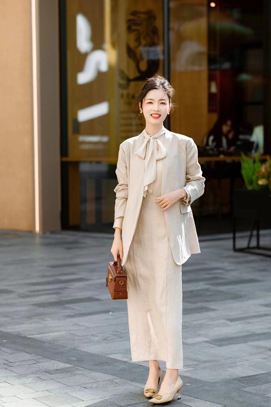 “High-end Women’s Clothing: Quality Cotton Suits for Spring and Summer Comfort” - 图片 6