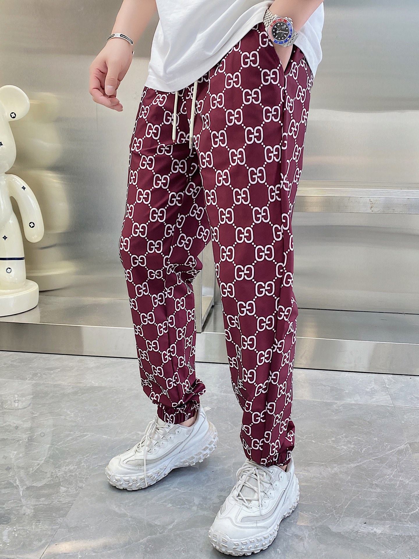 NO:134487,Gucci 2025 spring and summer models are available in new color red and blue code M-4xl, gucci, alexander wang19860909古驰 2025春夏款上新 颜色红 蓝 码数M-4xl,,gucci,alexander wang,Men's clothing