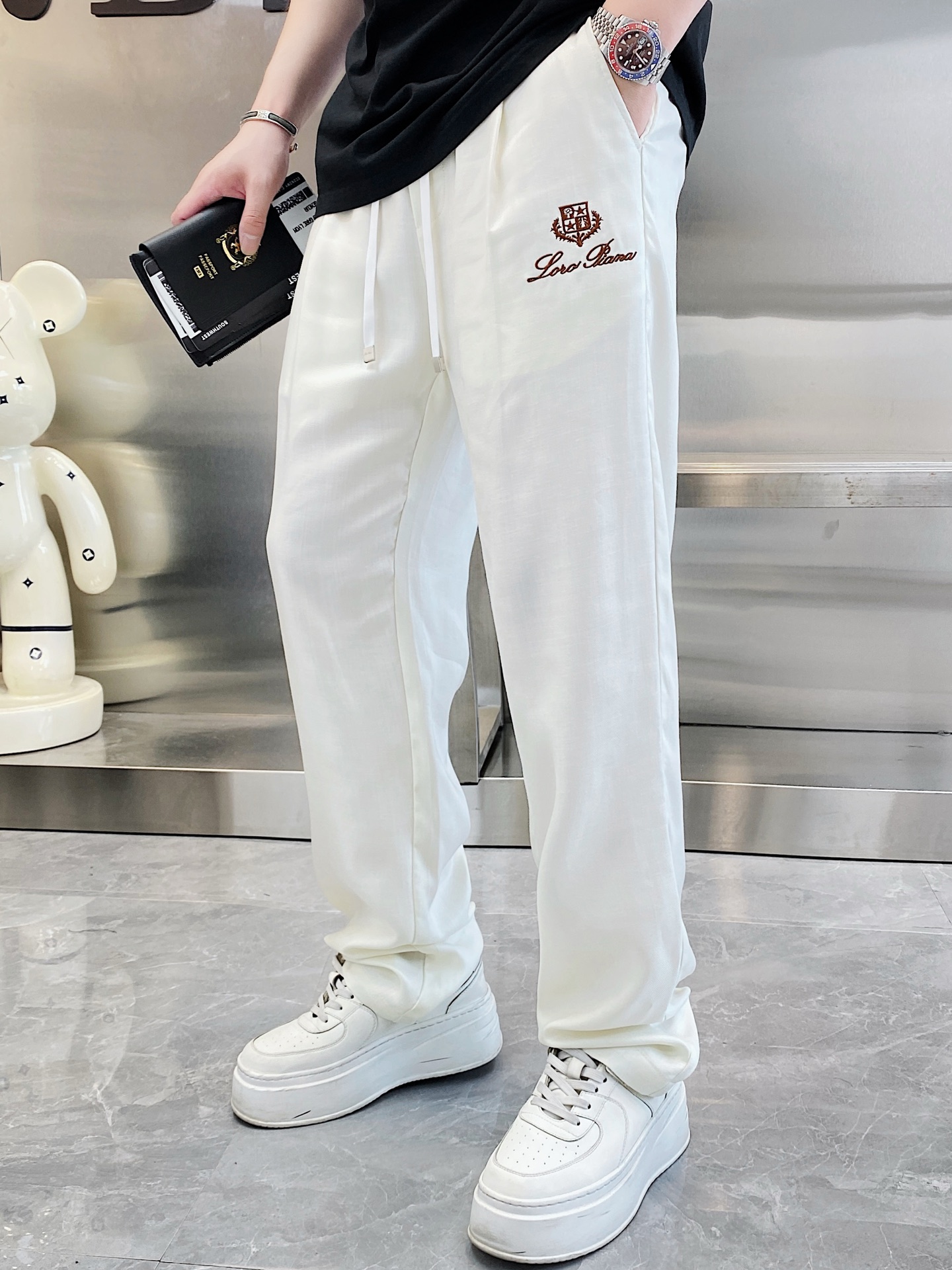 NO:462872,LP new cotton and linen pants size M-4XL, loro piano, alexander wang19860909LP 新款棉麻裤 码数M-4XL,,loro piana,alexander wang,Men's clothing