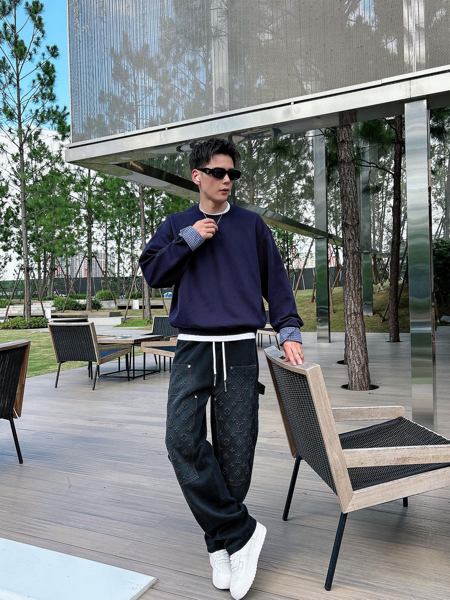 NO:516195,LV ｜Autumn cotton pants｜ -4,,louis vuitton,alexander wang19860909LV ｜秋款棉裤｜ -4,,louis vuitton,alexander wang,Men's clothing