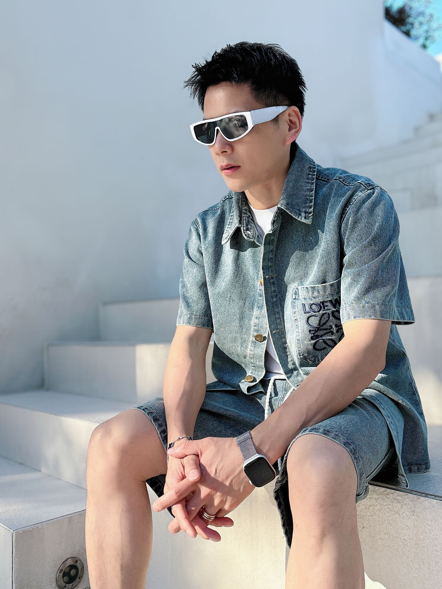 NO:743535,New season Loewe denim suit(_)ヾ Summer new style M-3xl,,loewe,19860909New season 罗意威牛仔套装(_)ヾ 夏季新款 M-3xl,,loewe,,Men's clothing