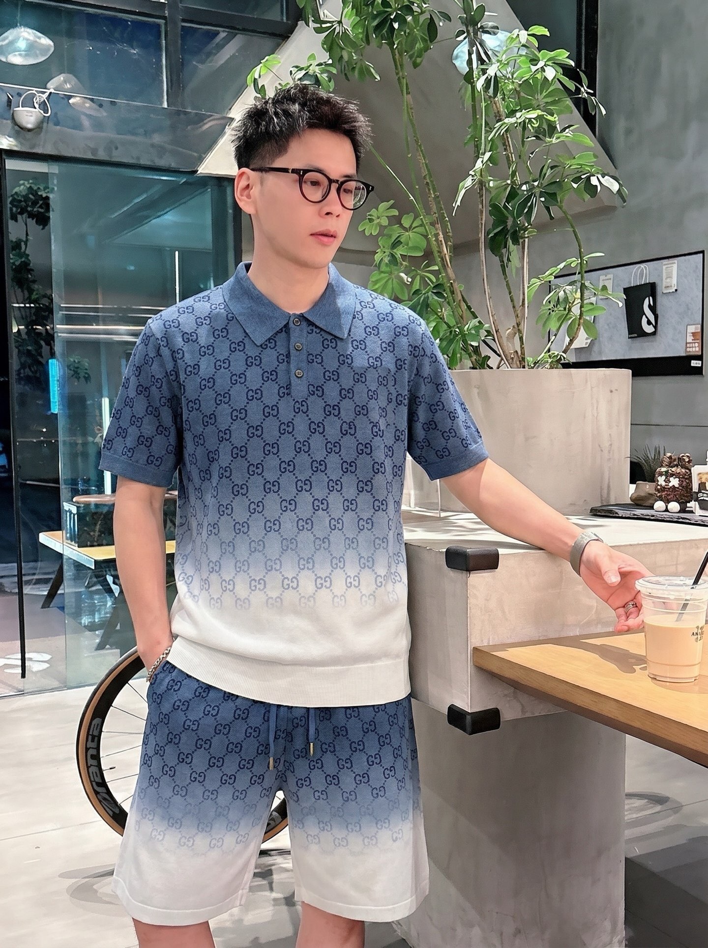 NO:954122,New season gucci knitted suit(_)ヾ Summer new style S-xl,,gucci,19860909New season gucci针织套装(_)ヾ 夏季新款 S-xl,,gucci,,Men's clothing