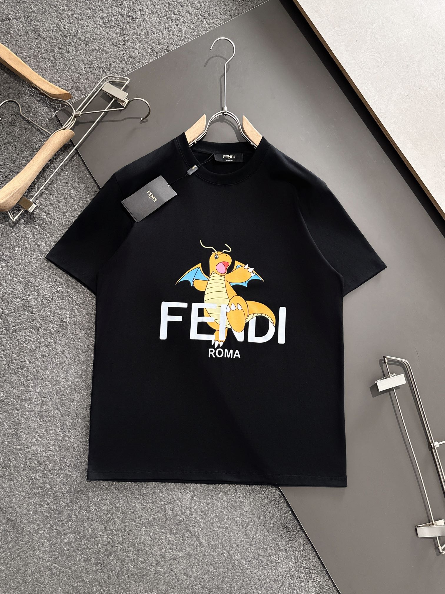 Fendi Ropa Camiseta Impresión Manga corta