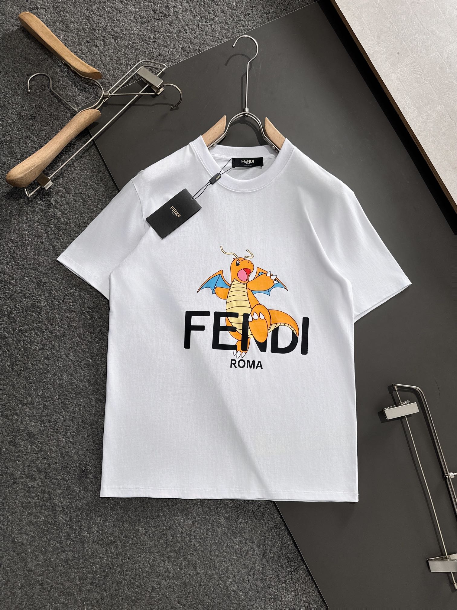 Fendi Ropa Camiseta Impresión Manga corta