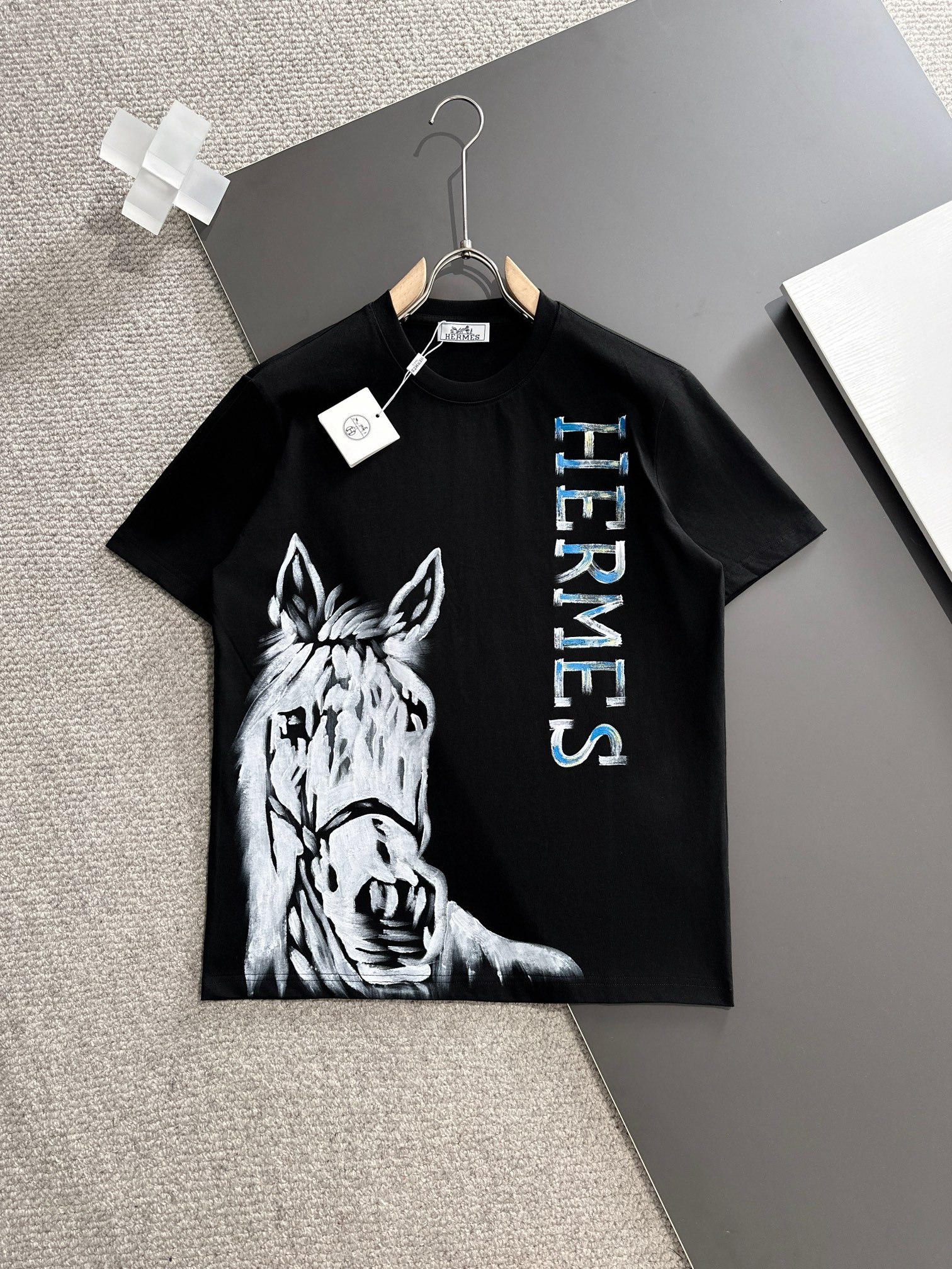 Hermes Clothing T-Shirt Spring/Summer Collection Fashion Short Sleeve