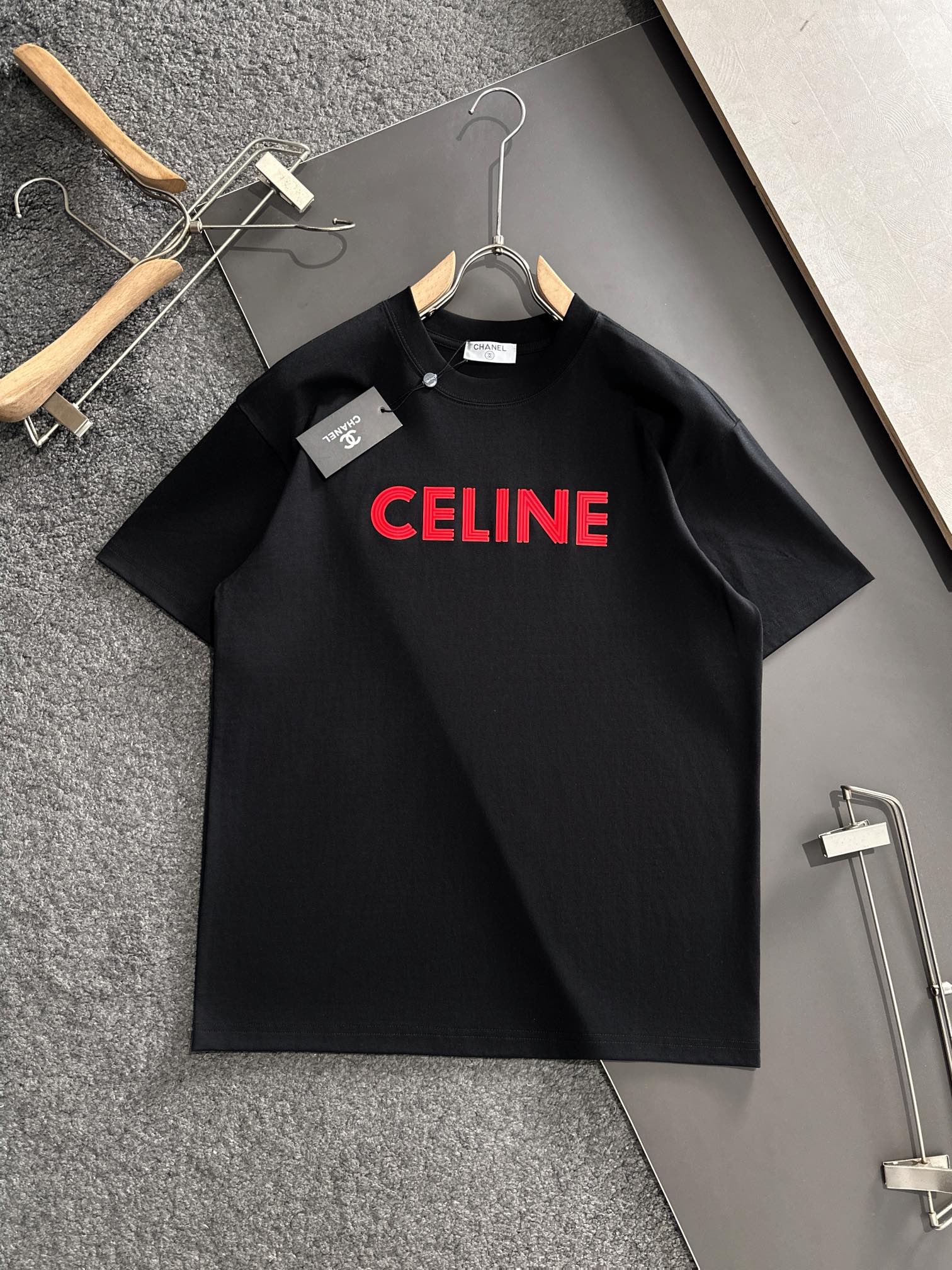  CEL 2025SS春夏最新款圆领时尚短袖T恤，官网同步，专柜纯棉面料！贴肤舒适，耐看又好穿，经典简约