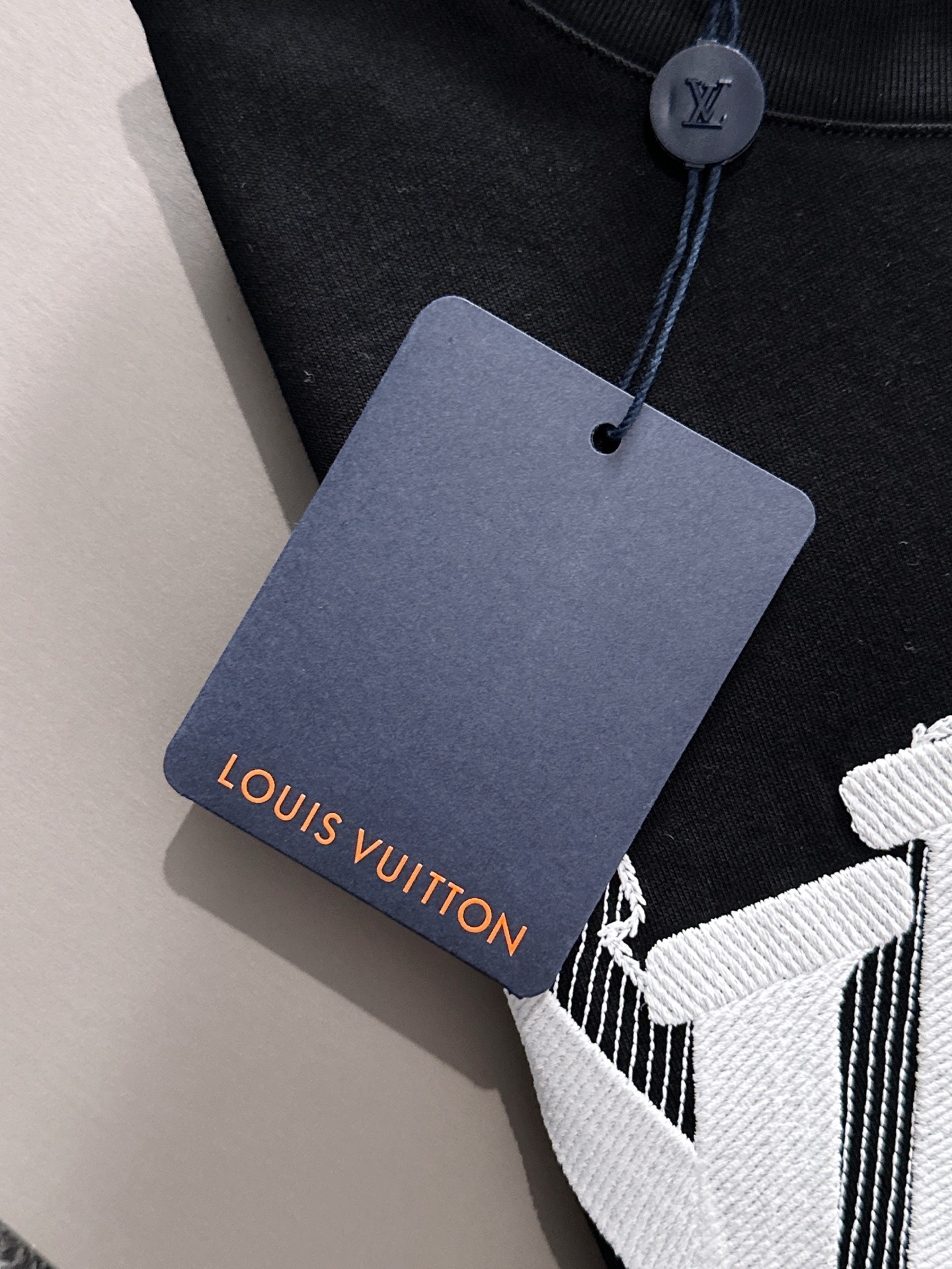 LV 2025春夏新款男女同款👫短袖T恤,!定制专属纯棉面料,定制原版工艺螺纹,胸前重工字母logo工