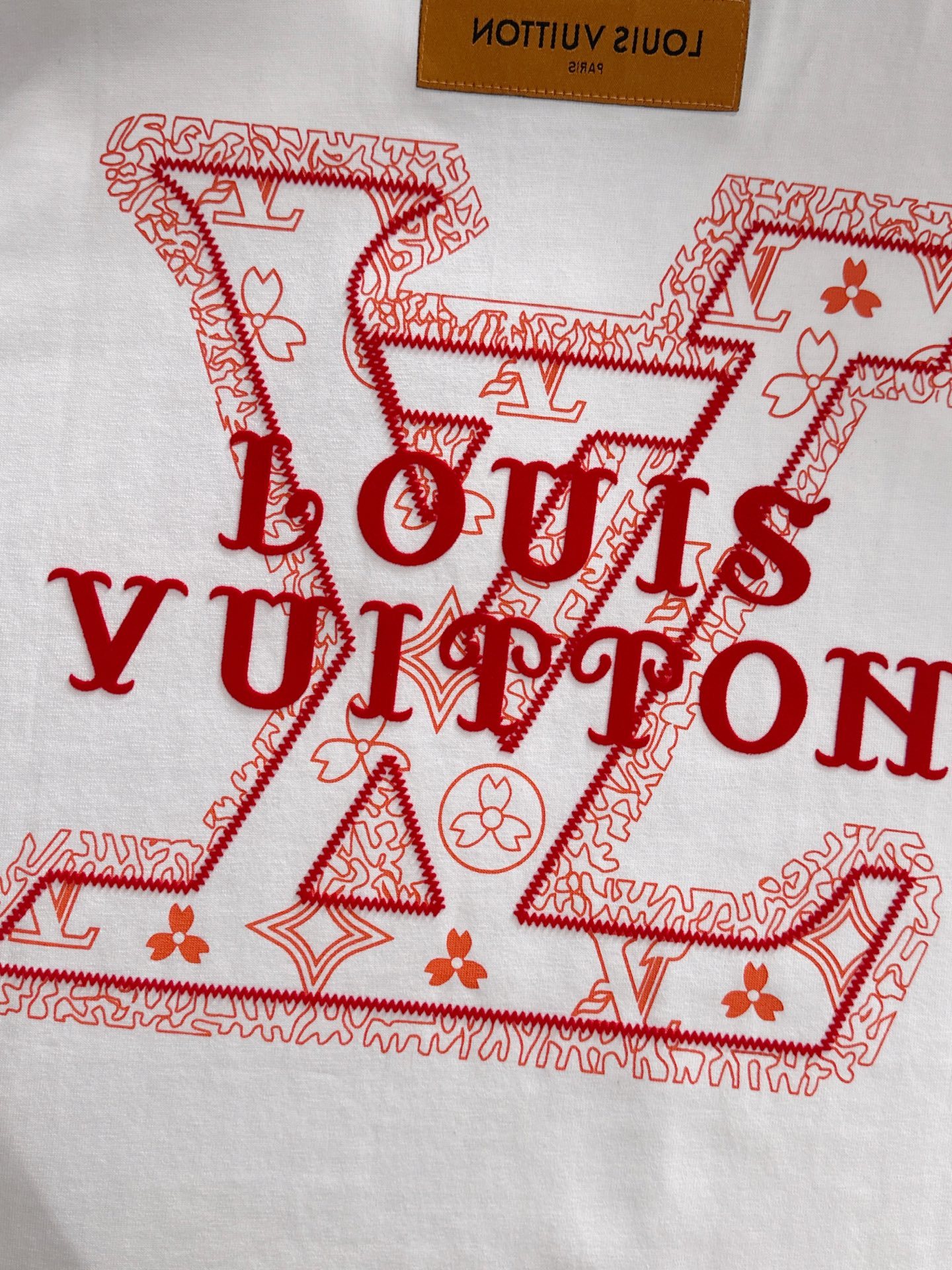 LV 2025春夏新款男女同款👫短袖T恤,!定制专属纯棉面料,定制原版工艺螺纹,胸前重工字母logo工