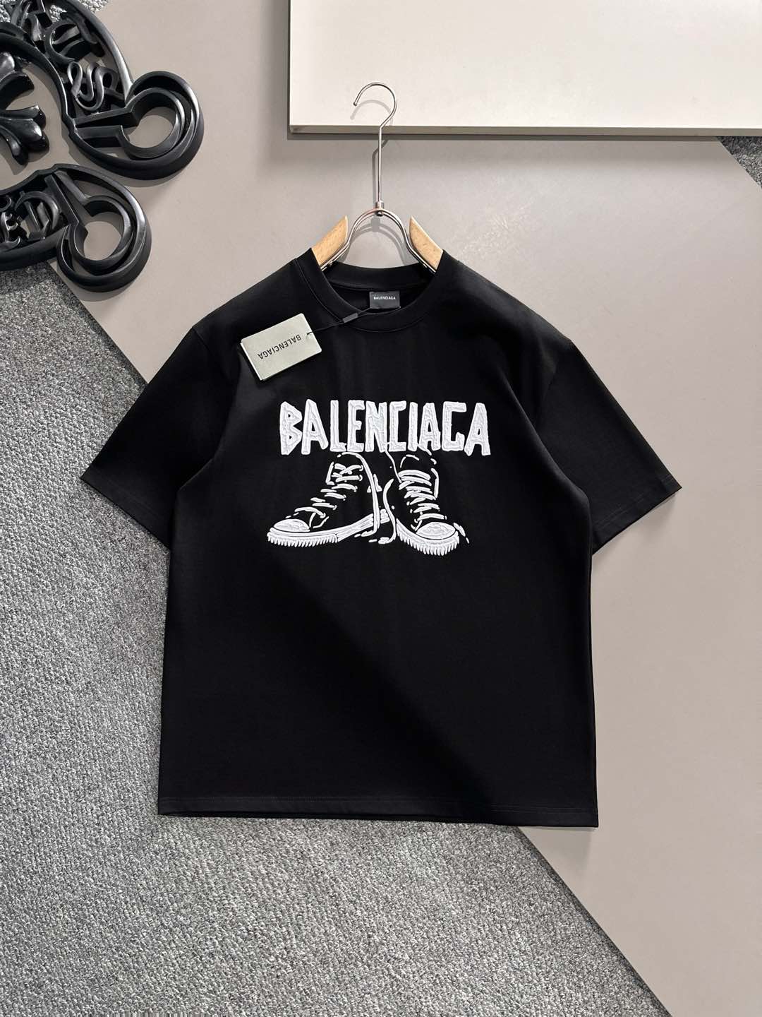 BALENCIAGA#巴黎世家   2025春夏新款首发专柜最新款短袖圆领T...