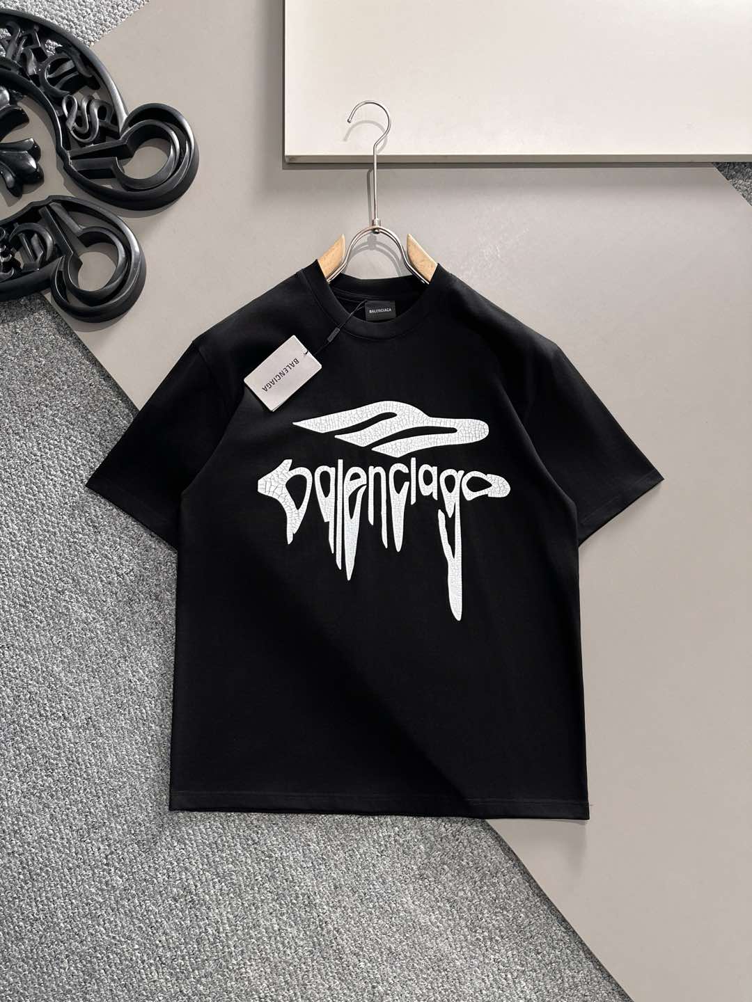 BALENCIAGA#巴黎世家   2025春夏新款首发专柜最新款短袖圆领T...