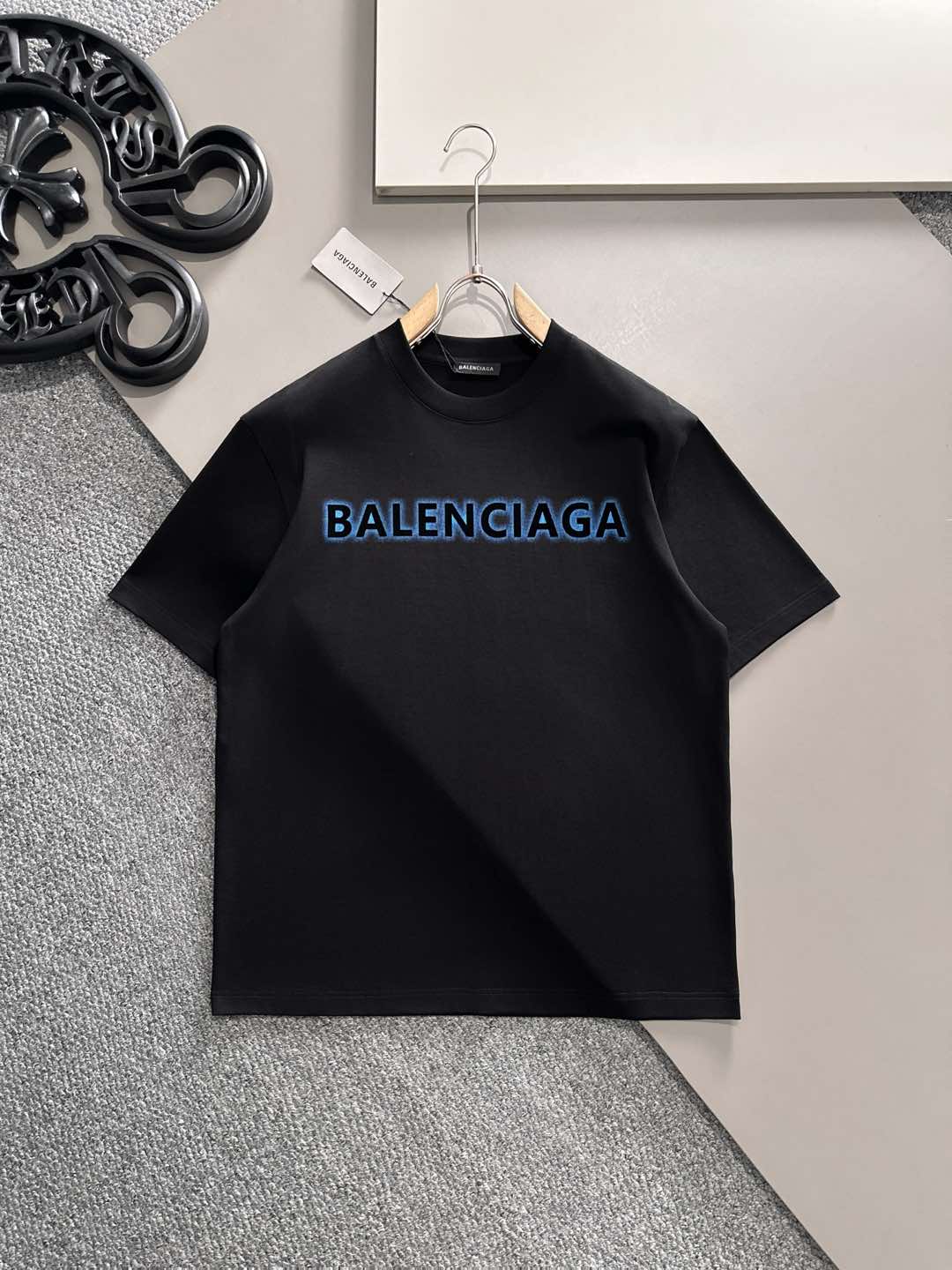 BALENCIAGA#巴黎世家   2025春夏新款首发专柜最新款短袖圆领T...