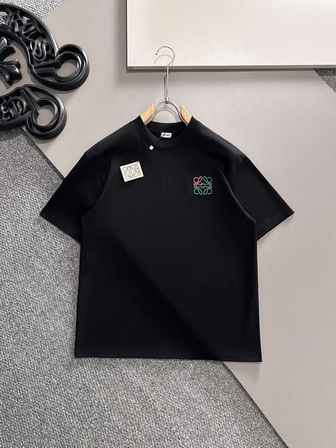 LOEWE   2025春夏新款首发专柜最新款短袖圆领T恤 高端订制 ...