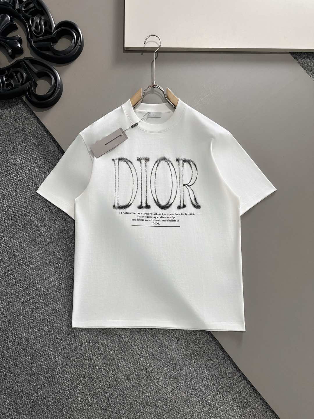 DIOR#迪奥    2025春夏新款首发专柜最新款短袖圆领T恤 高端...