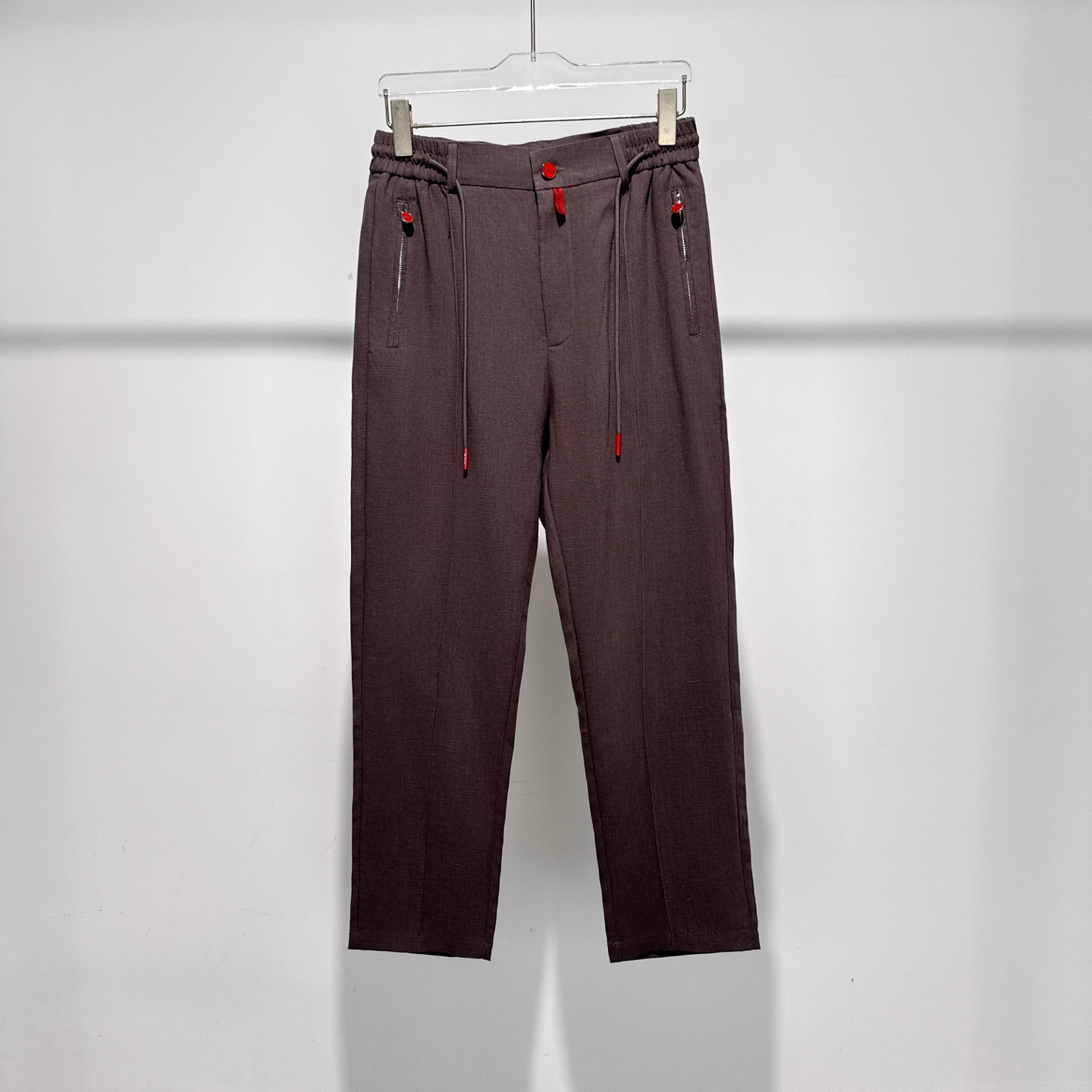 Men's Premium Linen Casual Pants with Red Accents - Comfortable & Stylish 3 i1745050036240 8872 0 5