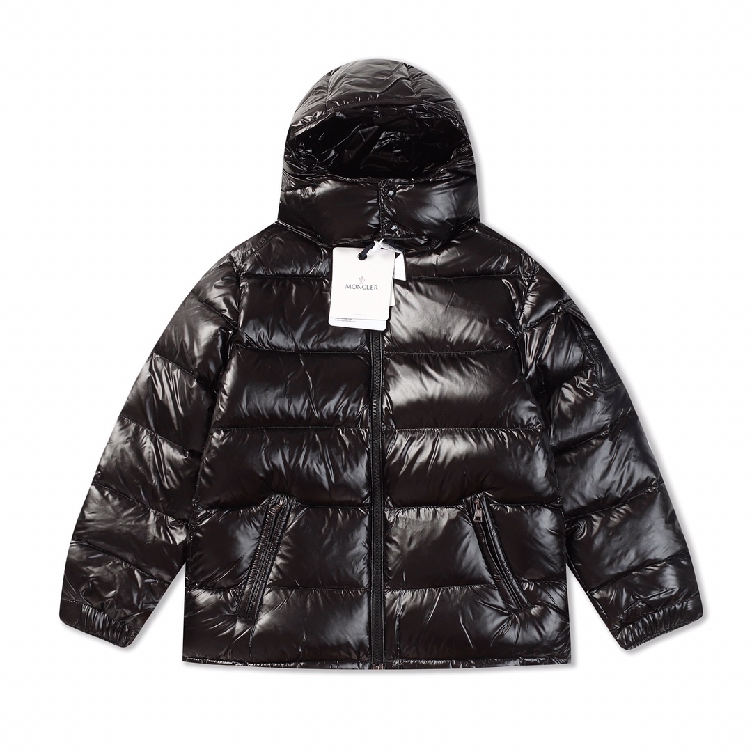 Moncler Flawless Clothing Down Jacket Black White Duck Down