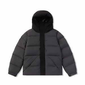 Moncler Clothing Down Jacket Black Grey White Nylon Goose Down Fall/Winter Collection