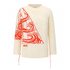 Dior 1:1 Clothing Sweatshirts Apricot Color Embroidery Unisex Cotton Knitting Wool Oblique Long Sleeve