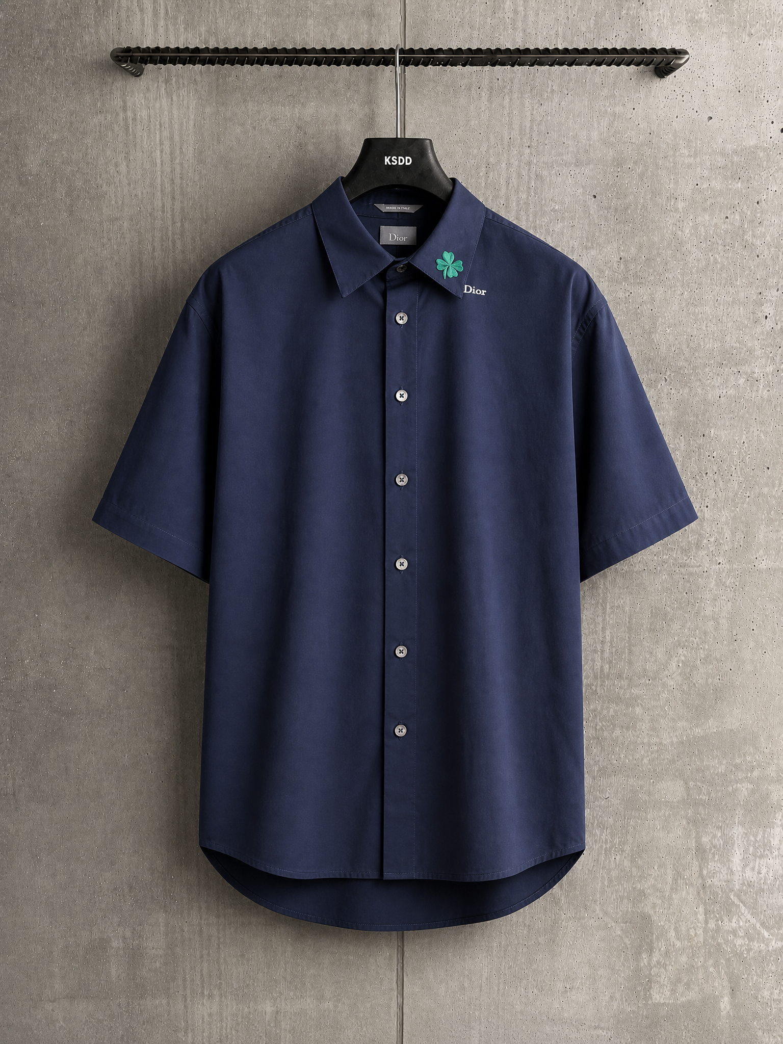 Dior DR 26SS 幸运草刺绣短袖衬衫