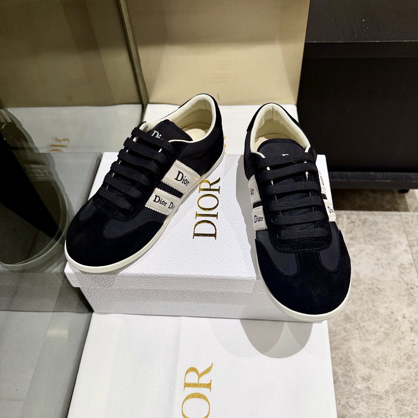 Женские черные кроссовки Dior Vibe