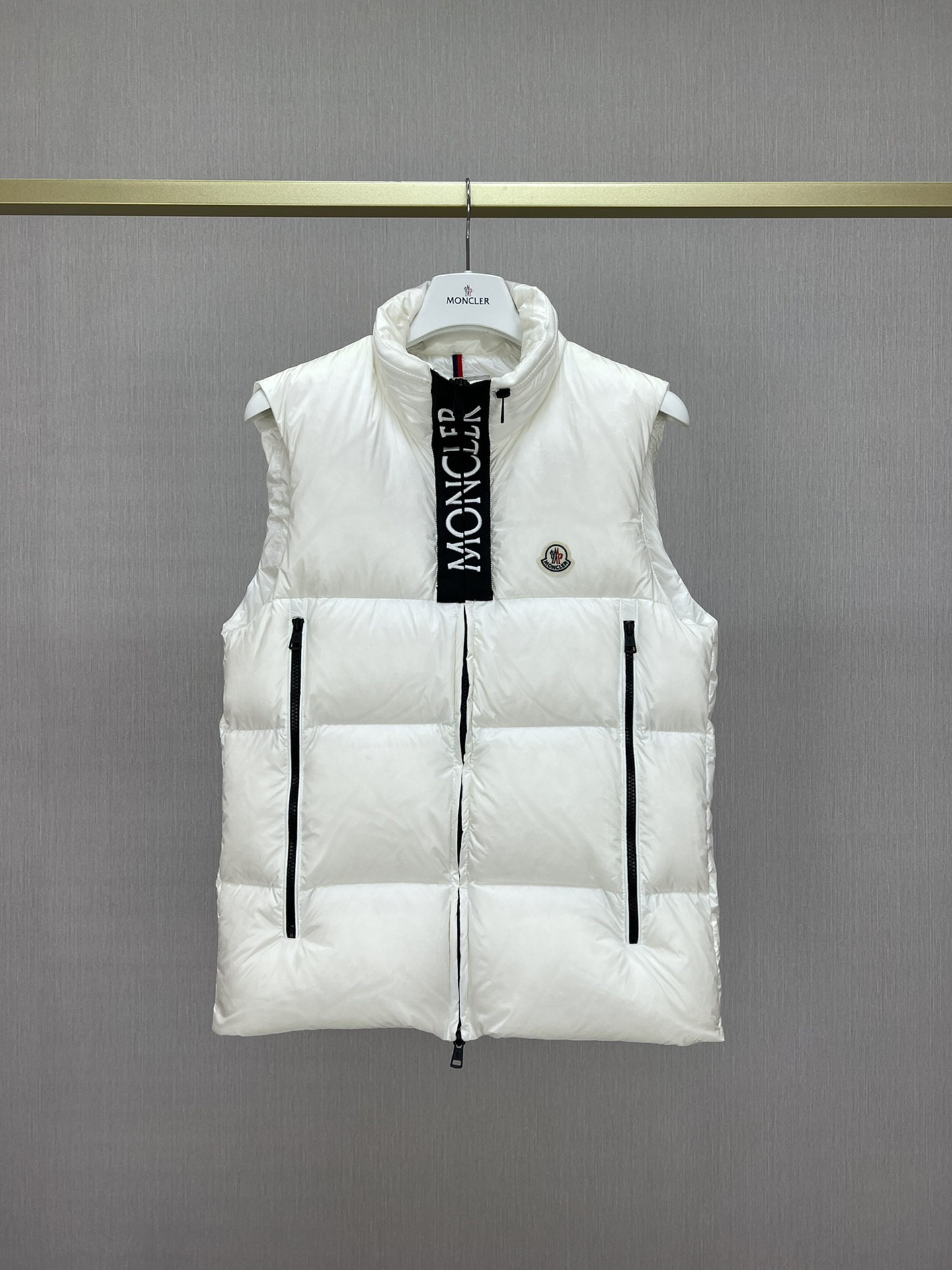 Moncler Ropa Chaqueta de plumón Camiseta de tirantes Chaleco Blanco Universal para hombres y mujeres Mujeres Hombres Plumón de ganso blanco Colección otoño – invierno