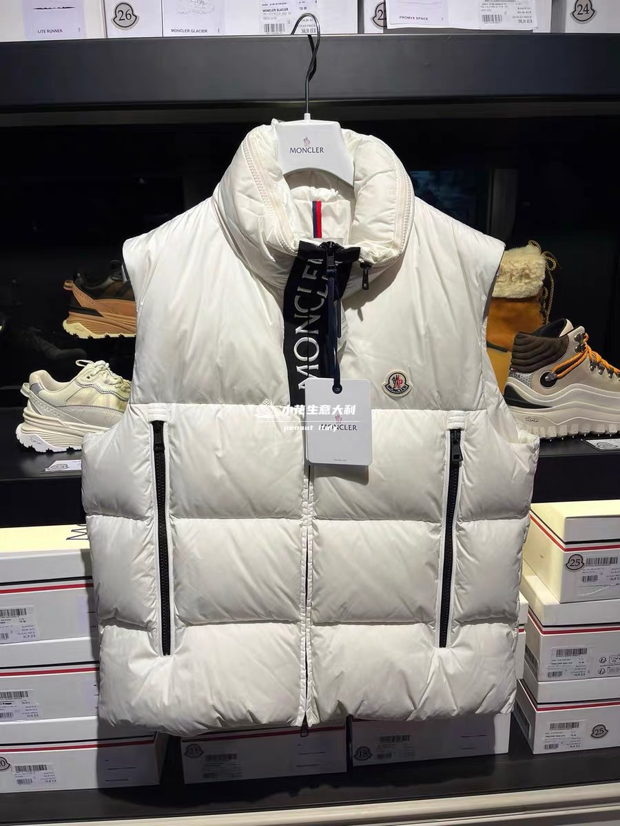 Moncler Copiar
 Ropa Chaqueta de plumón Camiseta de tirantes Chaleco Calidad perfecta
 Blanco Universal para hombres y mujeres Mujeres Hombres Plumón de ganso blanco Colección otoño – invierno