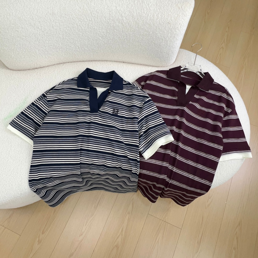 NO:435604,2025 early autumn new style fake two-piece striped Polo dress color gray wine red SML, skirts, alexander wang198609092025 早秋新款 假两件条纹Polo连衣裙 颜色灰色 酒红 码数SML,,skirts,alexander wang,Women's clothing