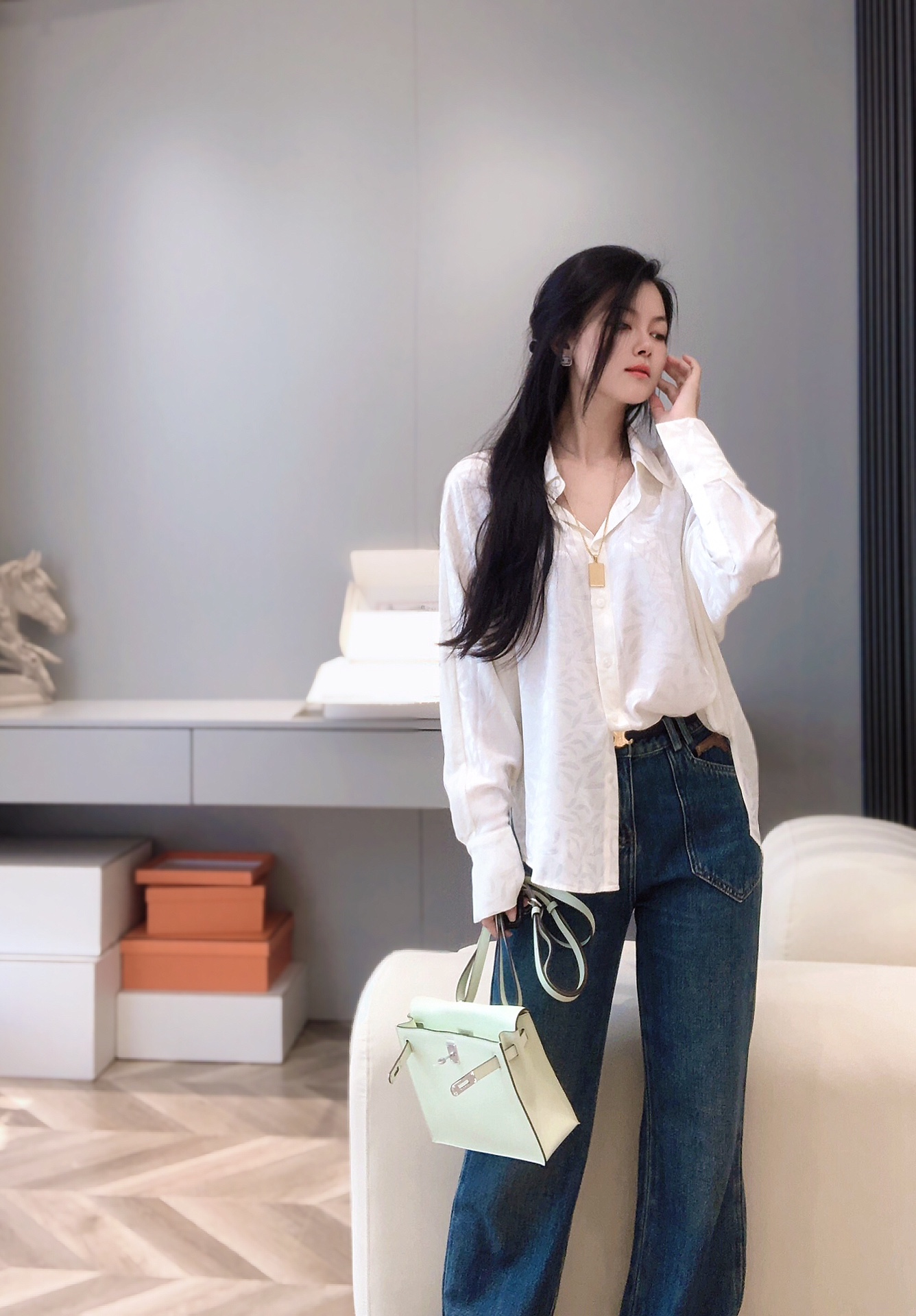 路易威登 Louis Vuitton 高定典藏名品高定成衣时装外套连衣裙衬衫T恤 #C5C00254 4