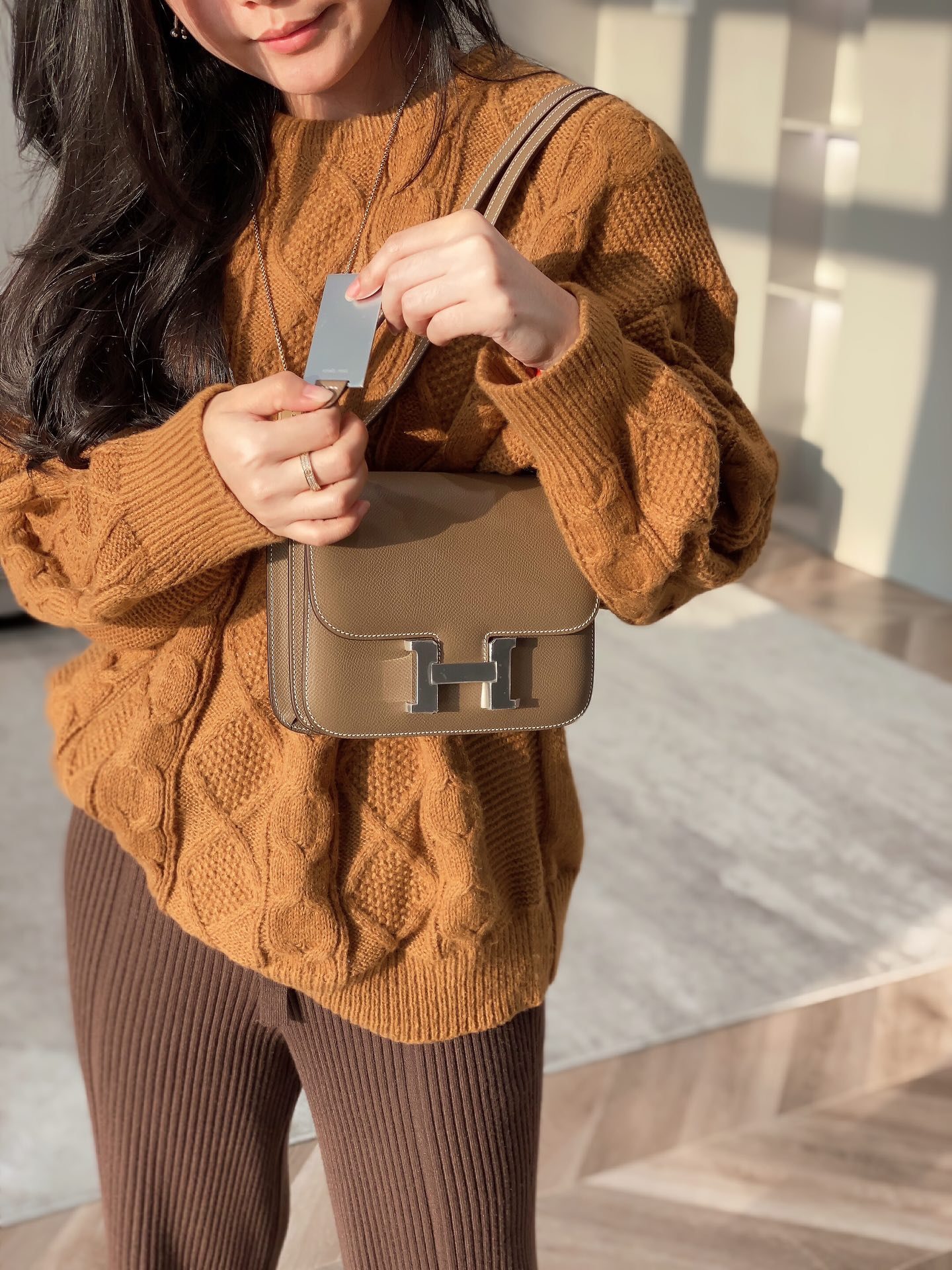Hermès Silver Elephant Gray