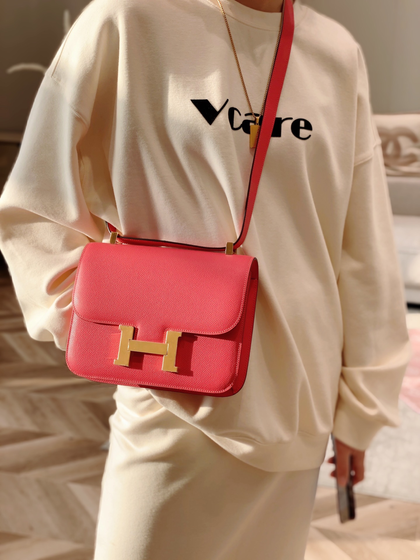 诺悠翩雅 Loro Piana 高定经典皮革女包手袋 #E55B234E 5