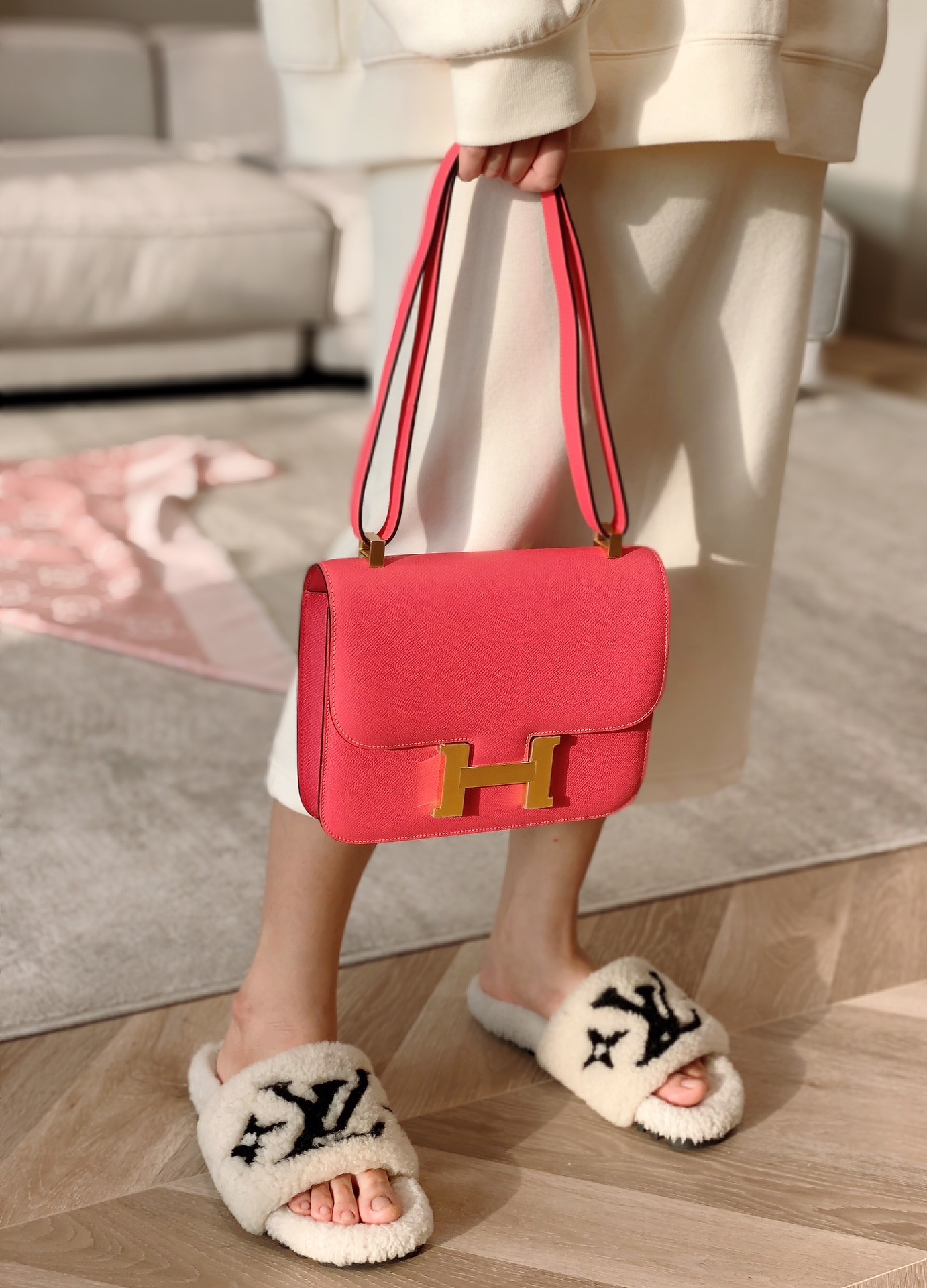 诺悠翩雅 Loro Piana 高定经典皮革女包手袋 #E55B234E 2
