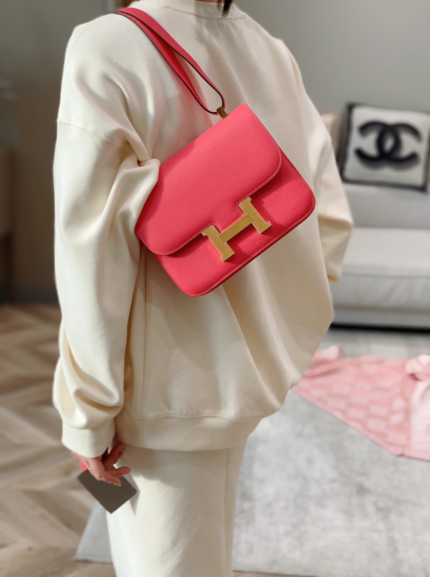 诺悠翩雅 Loro Piana 高定经典皮革女包手袋 #E55B234E 8