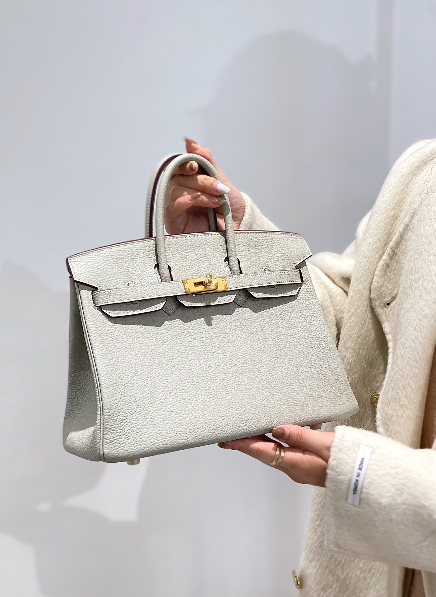 𝗛𝗲𝗿𝗺𝗲𝘀🐎 𝑩𝒌/𝑩𝒊𝒓𝒌𝒊𝒏 Birkin 𝑻𝒐𝒈𝒐 piel de becerro granulada 𝑺𝒊𝒛𝒆 tamaño 𝟮𝟱𝑪𝒎 𝑮𝒐𝒍𝒅 hebilla do…