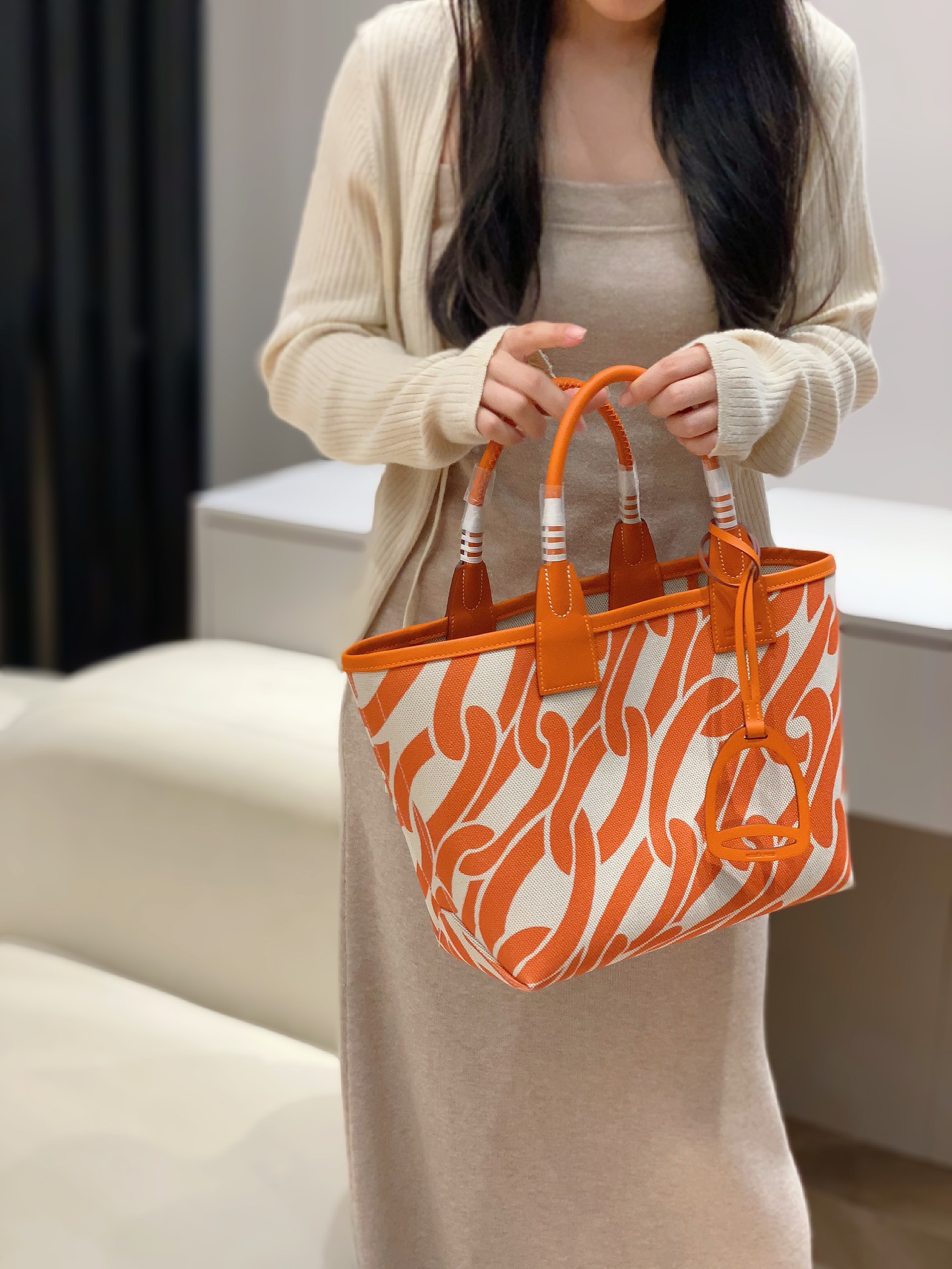 Hermes Bolsos de mano Bolsos de Tote Naranja