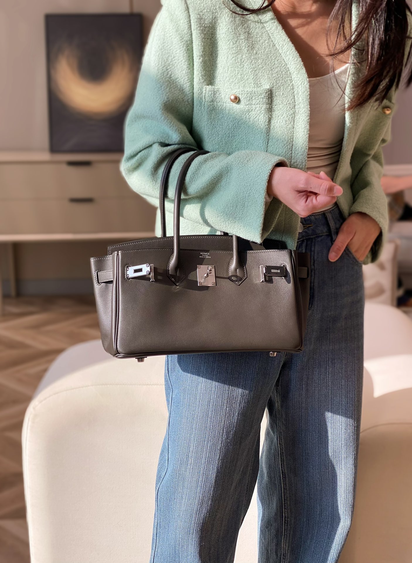 Hermès The material is made of imported Swift cowhide, which is delicate and soft to the touch.