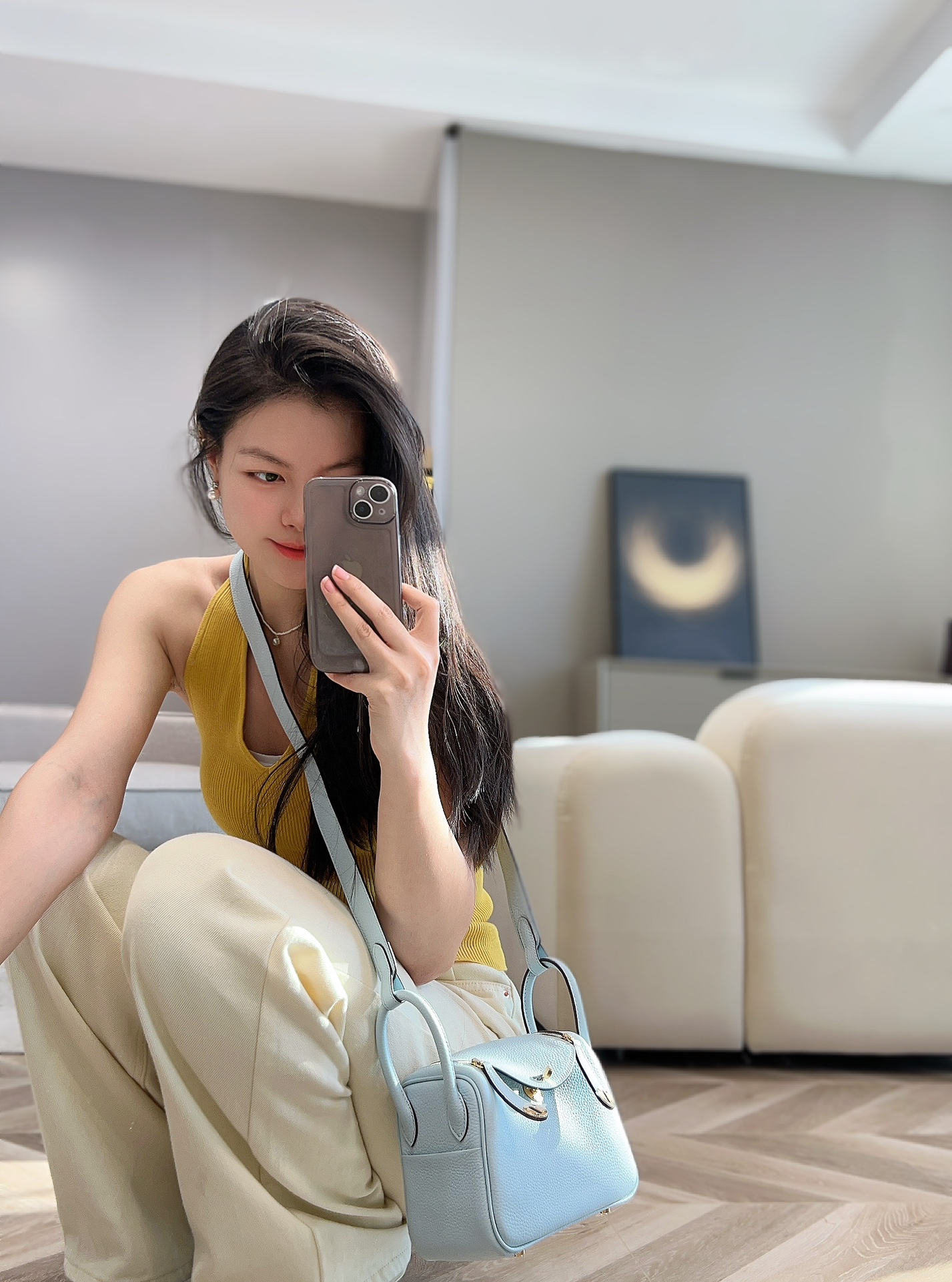 NO:754116,- Holy Grail Blue Mini Lindy Ready in stock, Hermes, Hermes, Hermes,19860909- 圣杯蓝 迷你琳迪 现货秒发,爱马仕,hermes,Hermes,,Bag