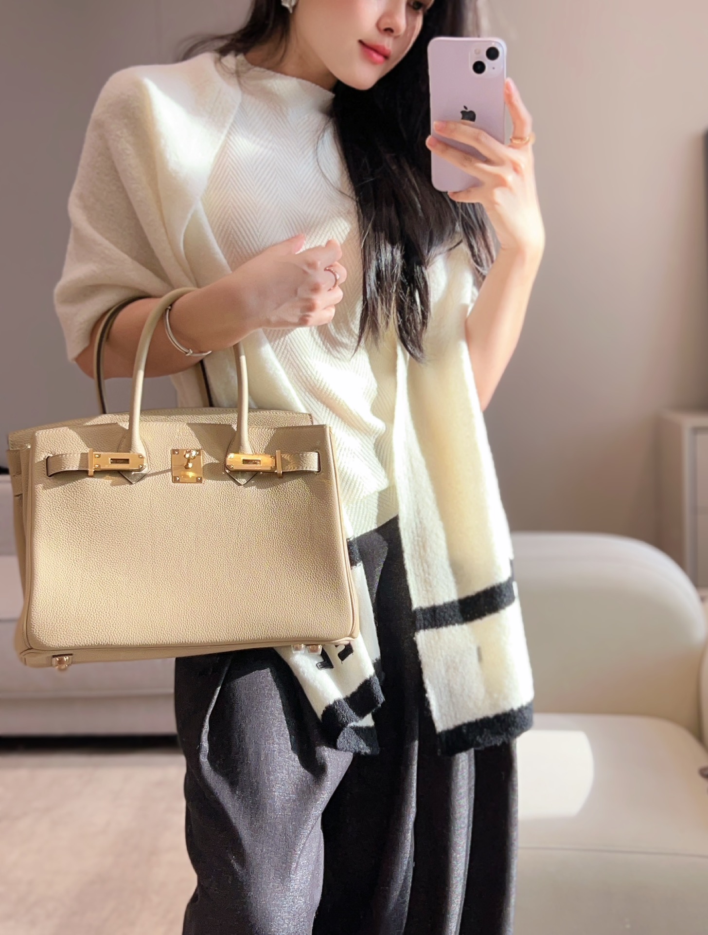 𝐁𝐢𝐫𝐤𝐢𝐧 𝟑𝟎𝐜𝐦
风衣灰.

𝑻𝒐𝒈𝒐 小牛皮·手工制作
独家实拍💛
