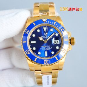 Rolex Submariner Watch Black Blue Gold Green Yellow Men Fashion 2836 Movement