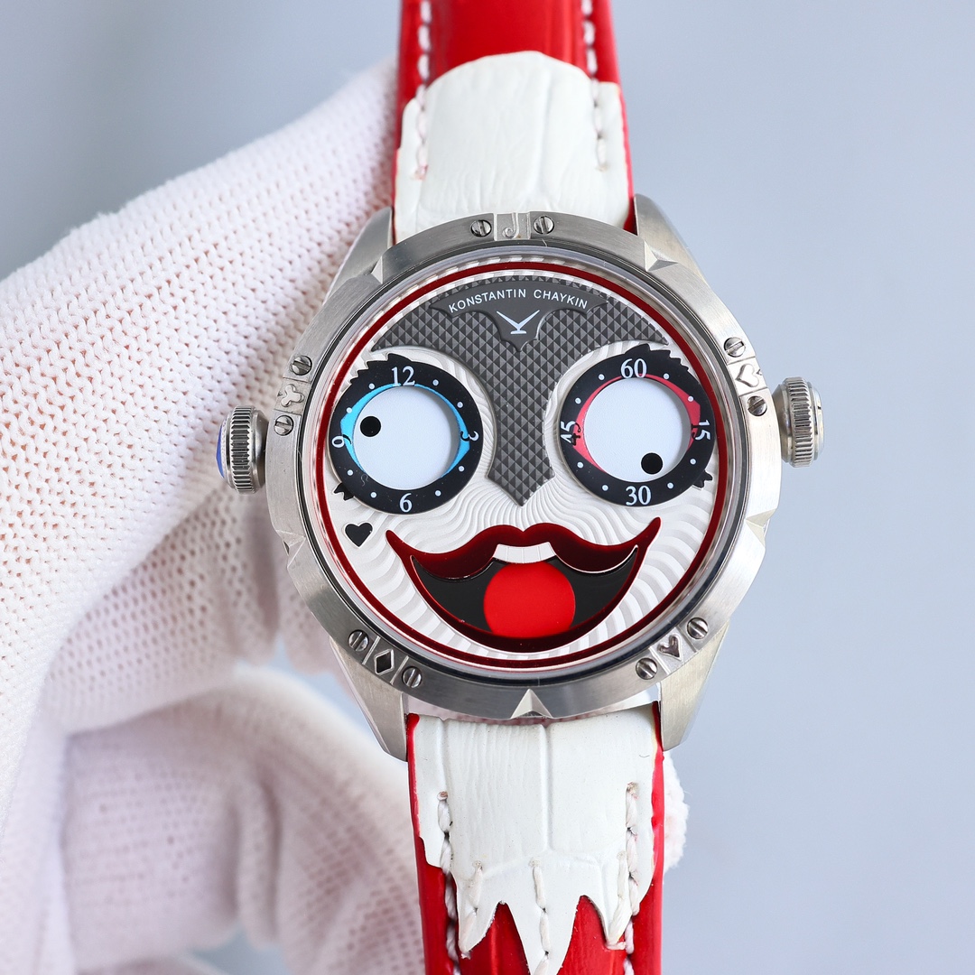 女款上新！俄罗斯小丑KonstantinChaykin女生个性流行新款手表已经很火了完全颠覆了传统制表的