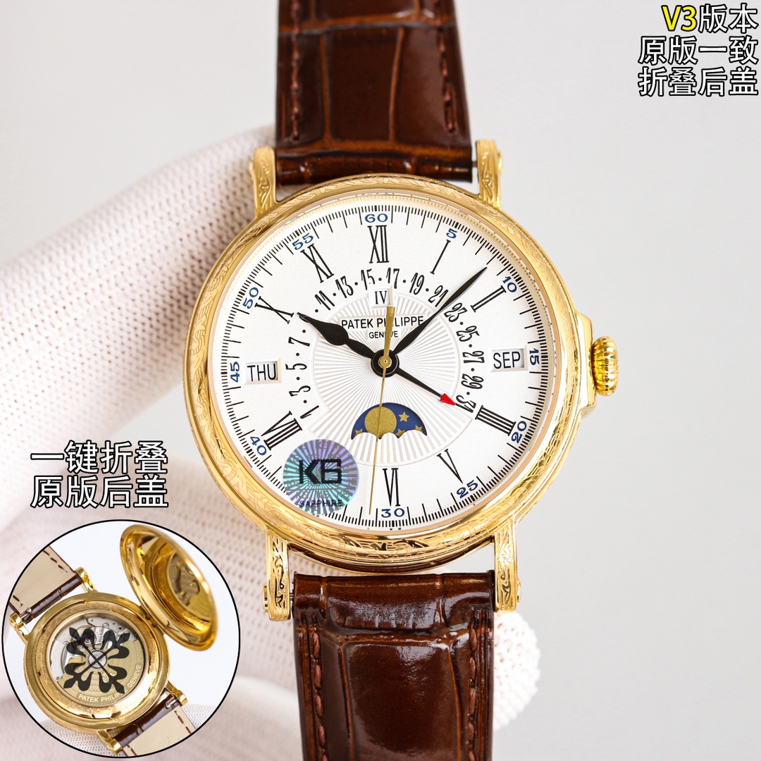 百达翡丽 Patek Philippe 瑞士精工高定机械腕表手表 #AD31F3E0 2