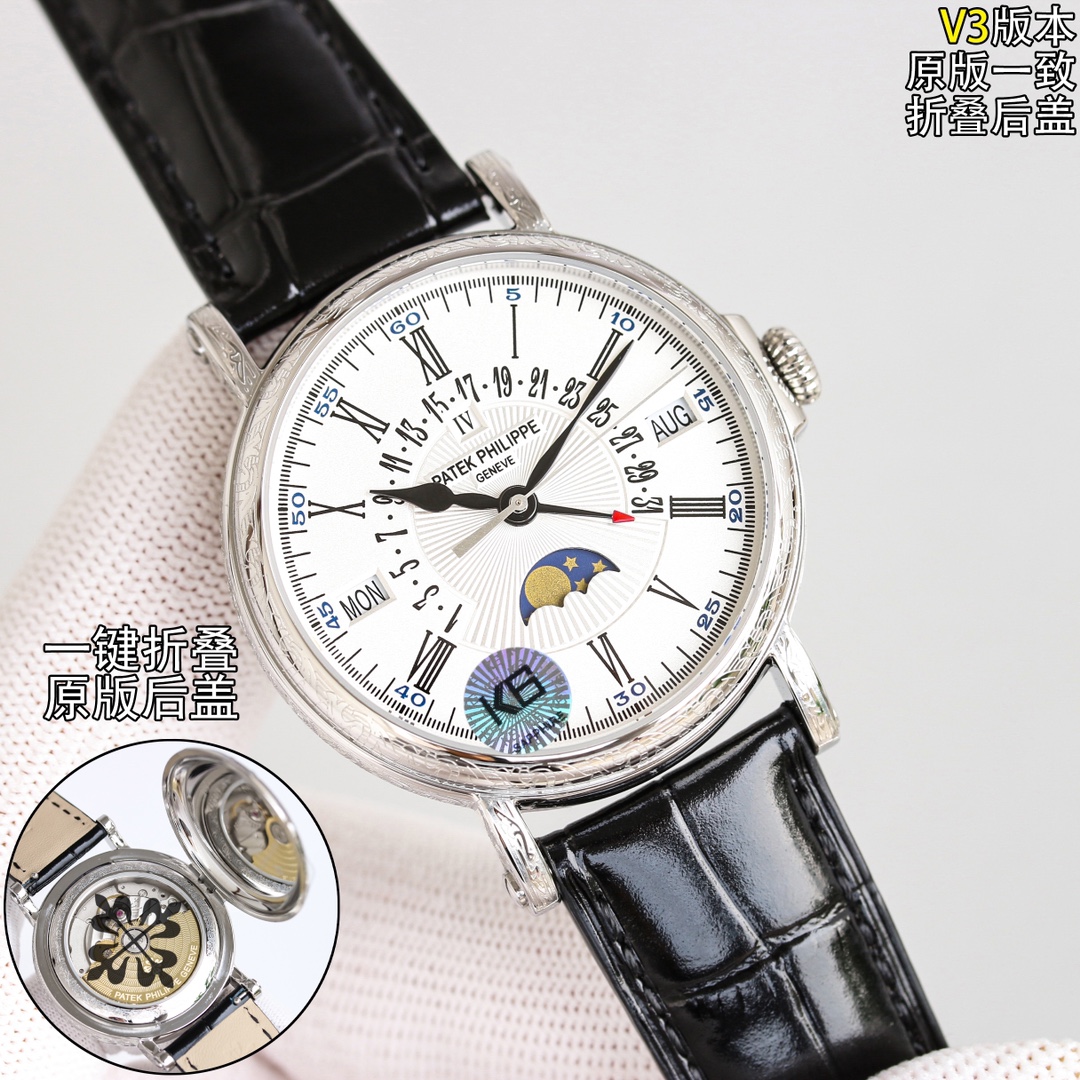 百达翡丽 Patek Philippe 瑞士精工高定机械腕表手表 #AD31F3E0 3