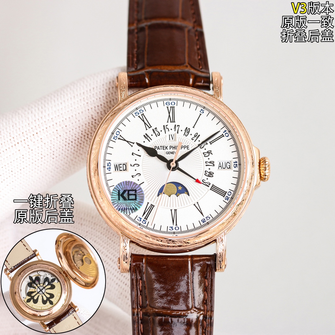 百达翡丽 Patek Philippe 瑞士精工高定机械腕表手表 #AD31F3E0 5