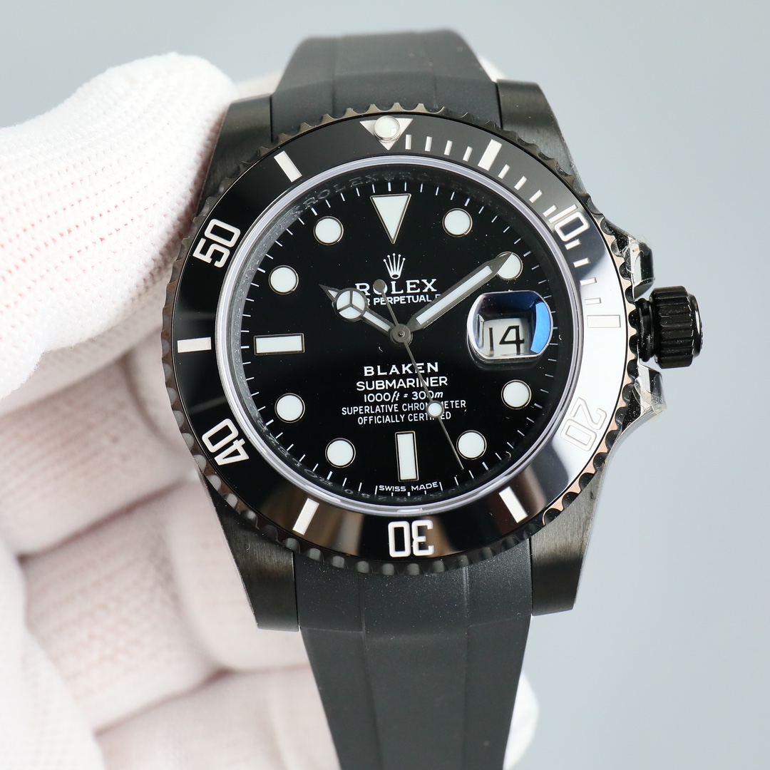 Rolex Top
 Watch Black 2824 Movement